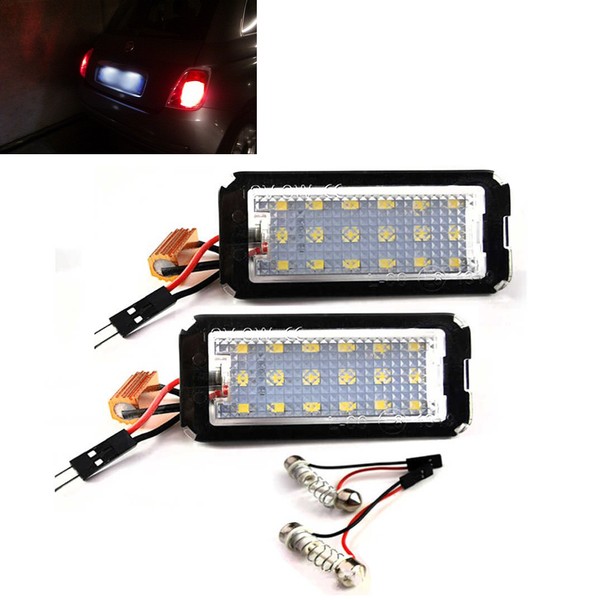 Packen Sie 2 LED-Module Heckplatte FIAT 500 500C