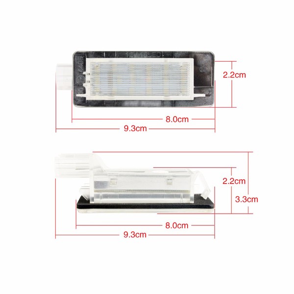 LED License plate Espace 3 &  4, Scenic 2, Laguna 2, Modus, Captur, Clio Estate, Dokker, Duster