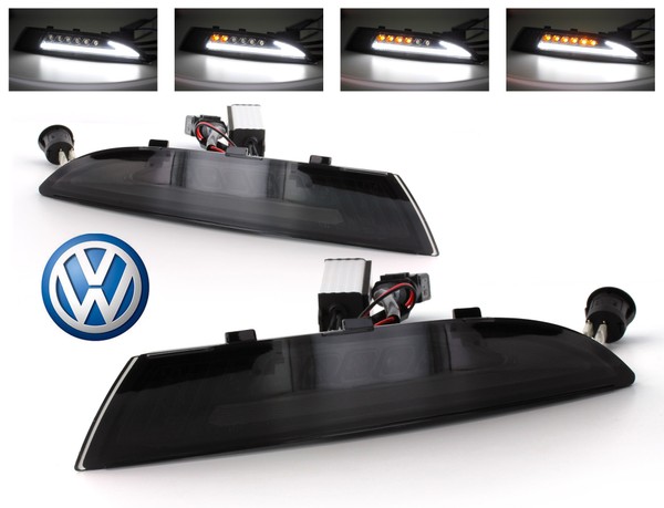 Clignotants LED Dynamique Défilant + Feux de jour LED Scirocco Volkswagen - Version Fumée