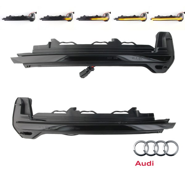 Répétiteurs Rétro LED Dynamique Défilant Audi* TT TTRS 8S, R8