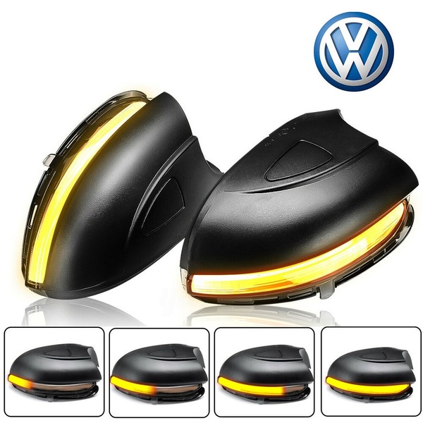Répétiteurs Rétro LED Dynamique Défilant Scirocco, Eos, Passat, New Beetle, Jetta - Bande Fumée - Avec prédécoupe