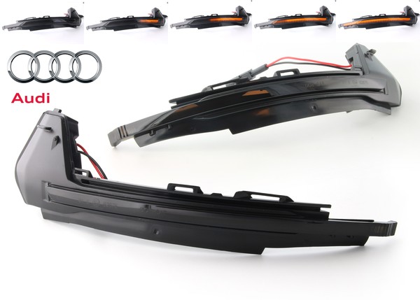 Répétiteurs Rétro LED Dynamique Défilant Audi* A1 Mk1 2010 à 2018