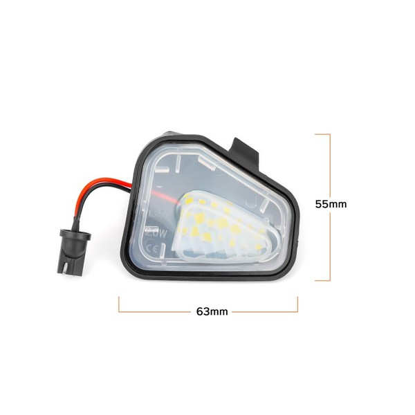 Pack 2 éclairages LED rétroviseur Jetta, Passat CC, Passat, Scirocco, New Beetle, EOS