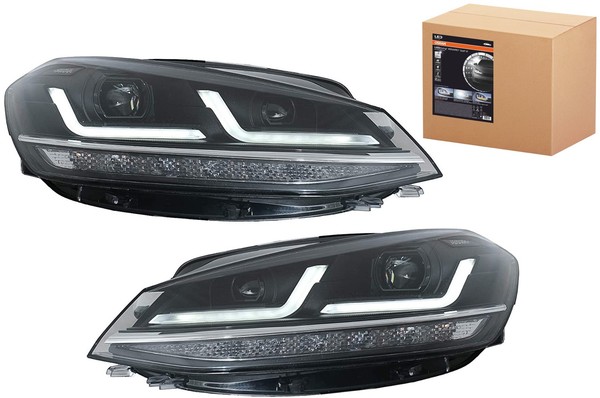 Phares Golf 7 phase 2 OSRAM LEDriving Full LED - LEDHL109-BK