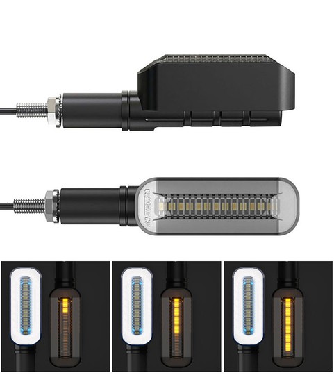 Flashing + DRL LED scrolling sequentially STS4 motorcycle