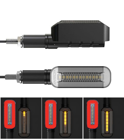 Flashing + Stop LED scrolling sequentially STS4 motorcycle