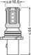 Ampoule LED P13W SL LEDDriving 828DWP 1,6W 12V PG18.5D