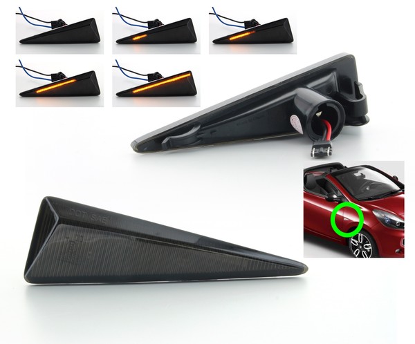 DYNAMIC LED getönte Repeater Blinker RENAULT WIND (2010-)