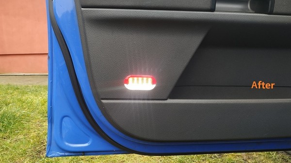 Pack de 2 módulos de iluminação LED para portas VW* GOLF 3 e 4