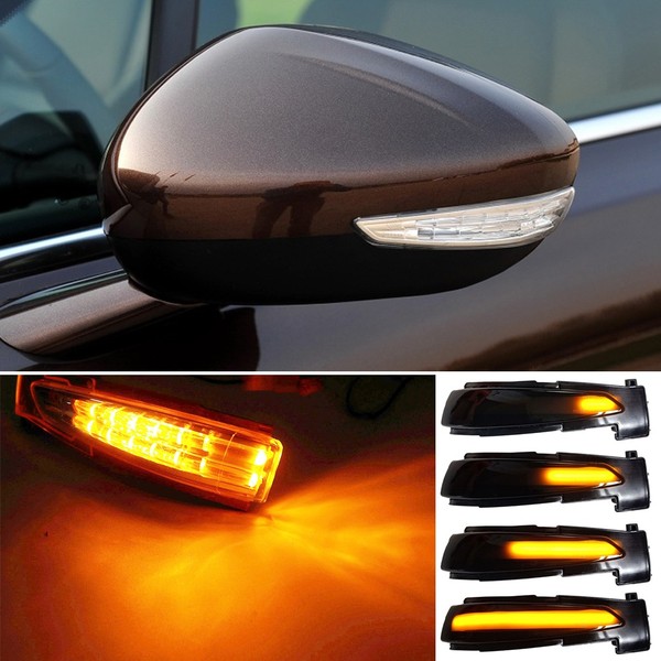 Repeaters dynamic backlighting LED scrolling Peugeot 508
