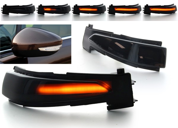Repeaters dynamic backlighting LED scrolling Peugeot 508