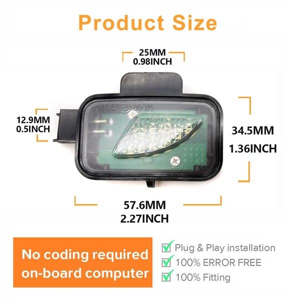 Pack 2 éclairages LED rétroviseur VW* Passat B8 & Arteon