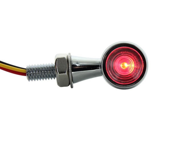 Clignotant + Stop LED Bullet Style Harley - Version Chrome - ECE Homologué