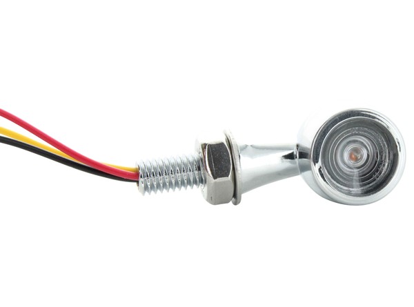 Clignotant + Stop LED Bullet Style Harley - Version Chrome - ECE Homologué