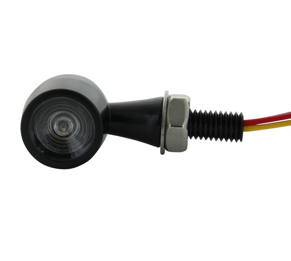 Pack de 2 Clignotants + Stop LED Bullet Style Harley - Version Noire - ECE Homologué - Aluminium