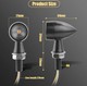 Pack de 2 Clignotants + Stop LED Bullet Style Harley - Version Noire - ECE Homologué - Aluminium