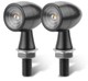 Pack de 2 Clignotants + Stop LED Bullet Style Harley - Version Noire - ECE Homologué - Aluminium