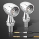 Pack de 2 Clignotants + Stop LED Bullet Style Harley - Version Chrome - ECE Homologué