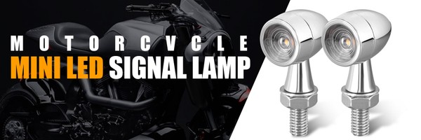Pack de 2 Clignotants + Stop LED Bullet Style Harley - Version Chrome - ECE Homologué