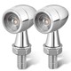Pack de 2 Clignotants + Stop LED Bullet Style Harley - Version Chrome - ECE Homologué