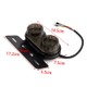 Feux arrière Stop/Veilleuses + Clignotants + Plaque LED - Universel + Support - Version Fumée - ECE