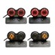 Feux arrière Stop/Veilleuses + Clignotants + Plaque LED - Universel + Support - Version Fumée - ECE