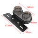 Feux arrière Stop/Veilleuses + Clignotants + Plaque LED - Universel + Support - Version Fumée - ECE