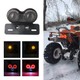 Feux arrière Stop/Veilleuses + Clignotants + Plaque LED - Universel + Support - Version Fumée - ECE