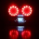 Feux arrière Stop/Veilleuses + Clignotants + Plaque LED - Universel + Support - Version Fumée - ECE