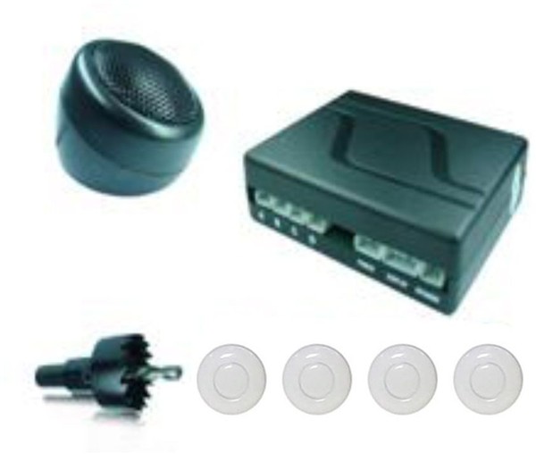 Parksensoren 4 weiß Sensoren - Buzzer