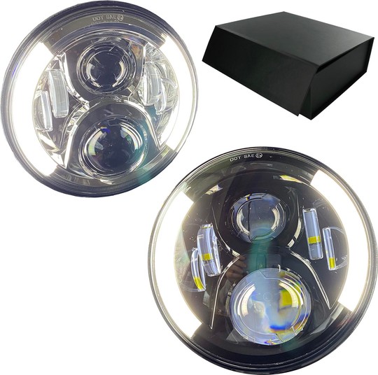 Optique LED adaptable BUELL R 1125 R - Homologué 7 pouces 40W 4500Lms