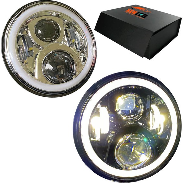 Optique LED Rond BMW R 80 R (247E) - Homologué 7 pouces 40W 4500Lms
