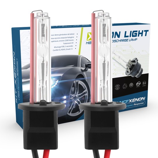 2 x h1 6000k 55w plastic
