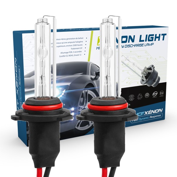 2 x ampoules HIR2 9012 6000K 35W xénon hid de rechange