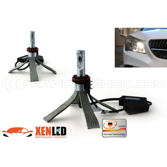 PACK feux de route H15 LED pour FORD RANGER équipé en ampoules H15 d'origine