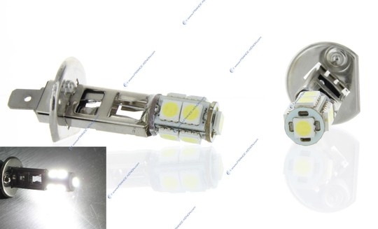 2 x H1 24V pærer - LED SMD 9 LED - truck signalpære - Hvid