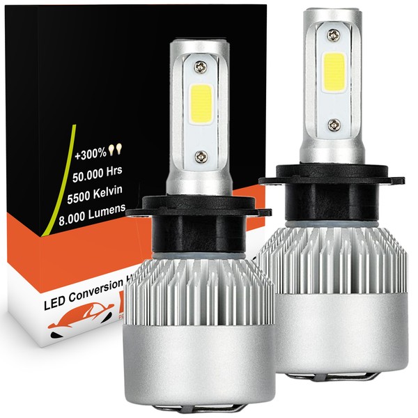 2 x Ampoules H7 LED HeadLight 75W - 6500K