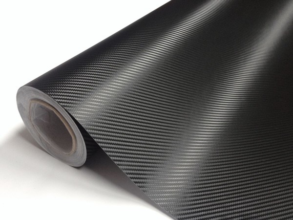 Vinyl Fibre de Carbone 3D Noir 30m x 1,52m