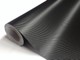 Vinyl Fibre de Carbone 3D Noir 30m x 1,52m