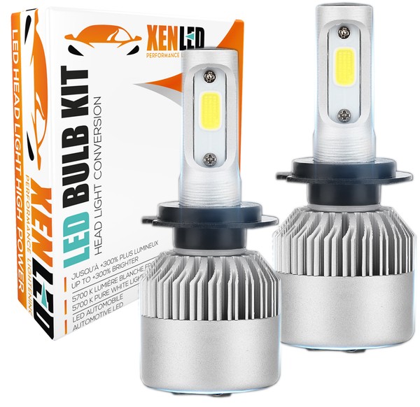 2 x Ampoules H7 LED HeadLight 75W - 6500K - 8000 Lumens - xenled