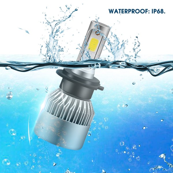 2 x Ampoules H7 LED HeadLight 75W - 6500K - 8000 Lumens - xenled