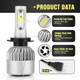 2 x Ampoules H7 LED HeadLight 75W - 6500K - 8000 Lumens - xenled