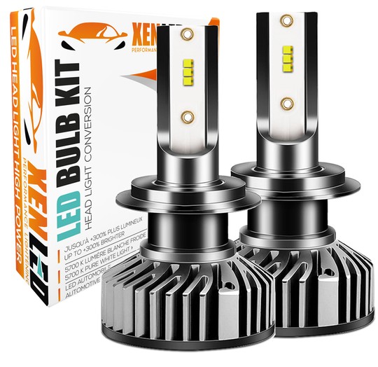 Kit LED bulbs h7 broken ff2 - 5000lms - 6000 ° K - mini size