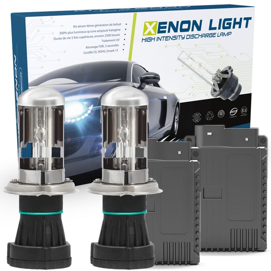 Kit H4-3 - 4300K - Bi-Xénon SD2+ XPU Performance Luxe - voiture