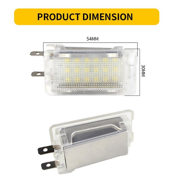 Pack modules LED de coffre PORSCHE - BLANC PUR Haute Puissance