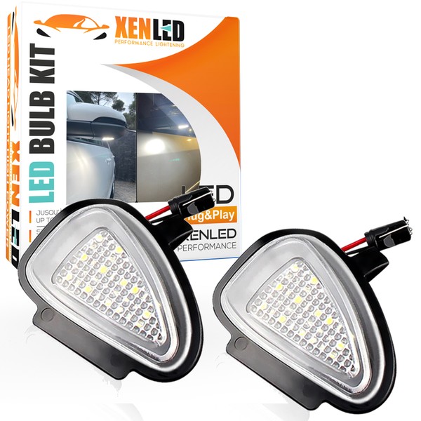 Pack 2 éclairages LED coming home rétroviseur Golf 6 - Lampe de bienvenue sous rétroviseur Volkswagen* LED