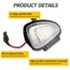 Pack 2 éclairages LED coming home rétroviseur Golf 6 - Lampe de bienvenue sous rétroviseur Volkswagen* LED