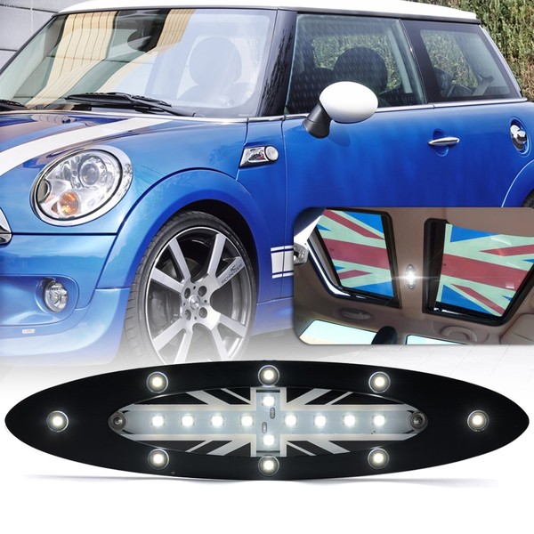Plafon Full LED - Union Jack Black - Mini R56 de 2006 - Branco