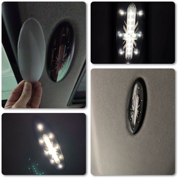 Plafon Full LED - Union Jack Black - Mini R56 de 2006 - Branco