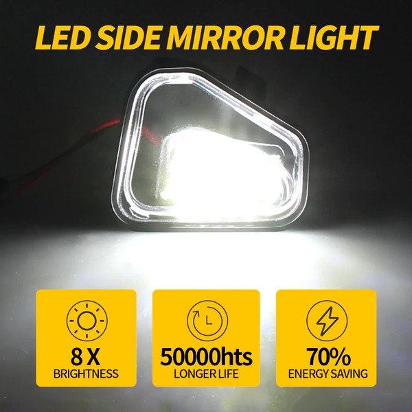 Pack 2 éclairages LED rétroviseur Jetta, Passat CC, Passat, Scirocco, New Beetle, EOS